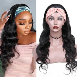 Alternative view of Body Wave Headband Wig Human Hair