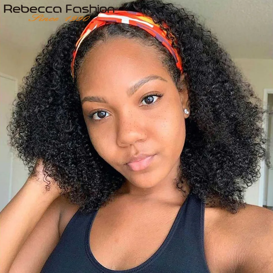 Jerry Curly Human Hair Headband Wig - Image 8