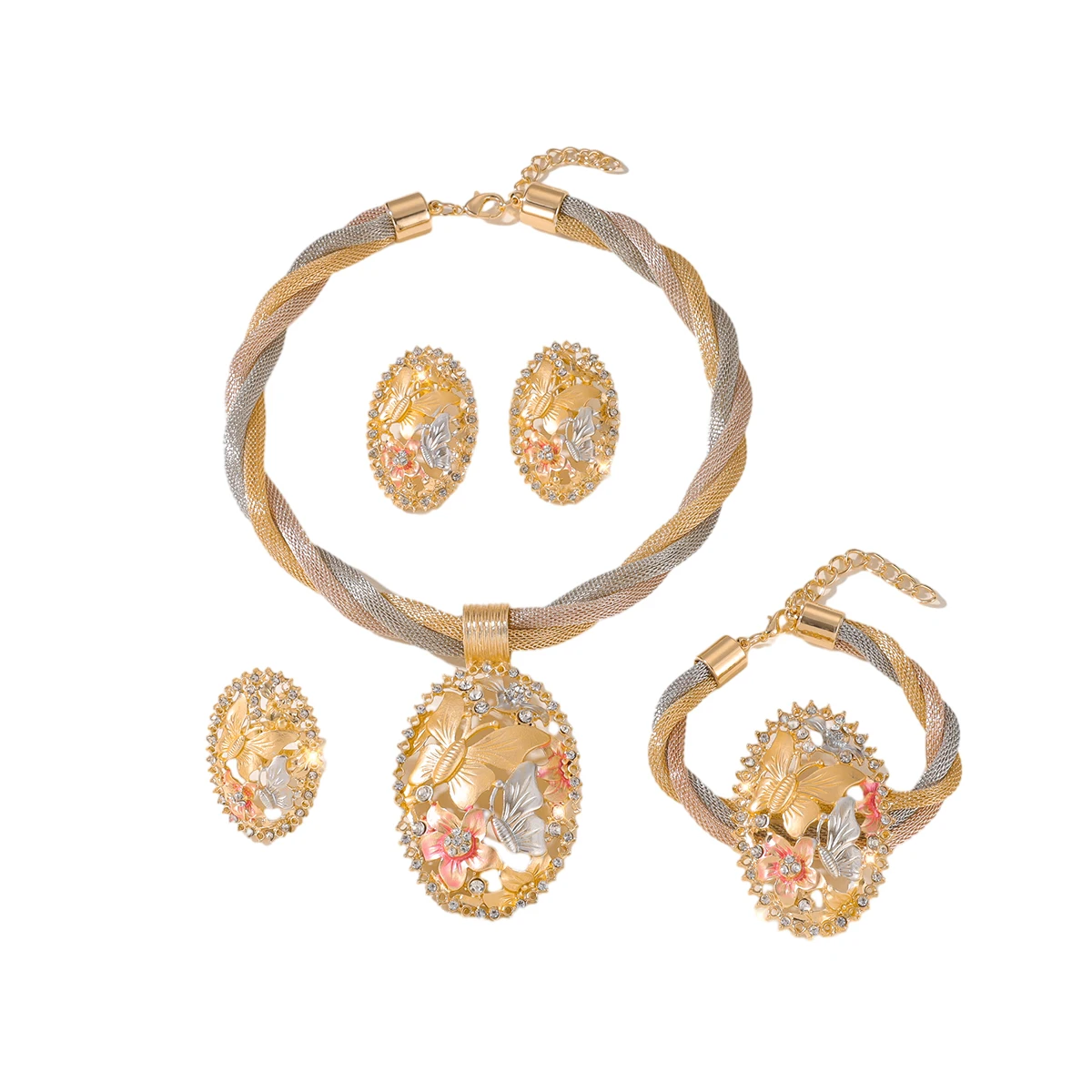 Dubai Jewelry Sets Tassels Necklace - Image 3