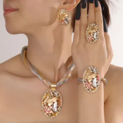 Dubai Jewelry Sets Tassels Necklace