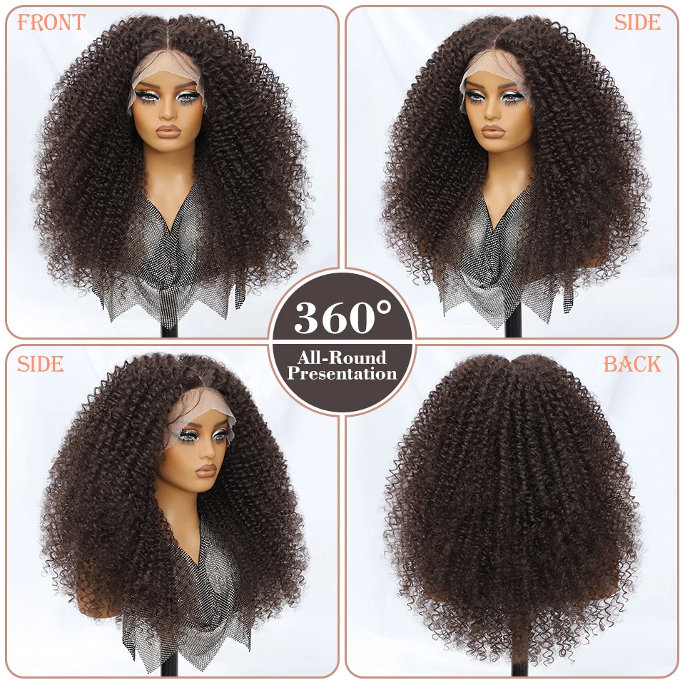 Women Chocolate Brown Lace Front Wigs - Image 20