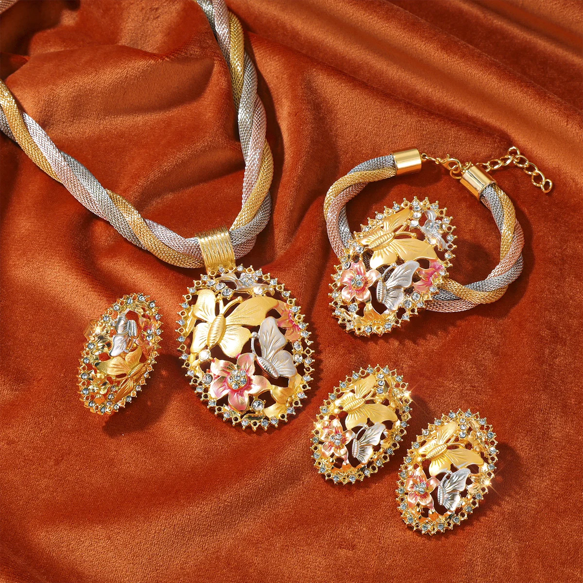 Dubai Jewelry Sets Tassels Necklace - Image 4