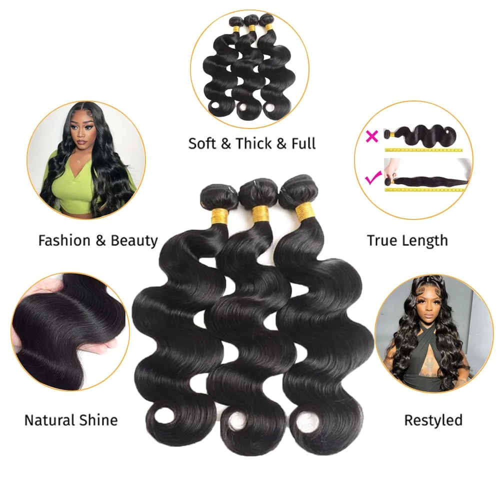 Brazilian Virgin Hair 100% Unprocessed Body Wave - Image 10