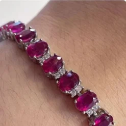 Exquisite Natural Ruby Bracelet for Women