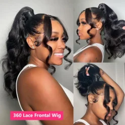 Alternative view of Body Wave 360 Full HD Transparent Lace Front Wigs