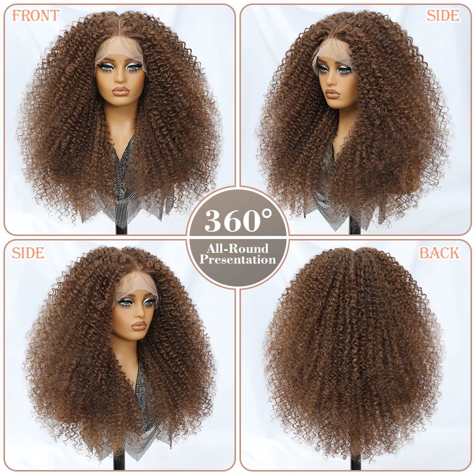 Women Chocolate Brown Lace Front Wigs - Image 26