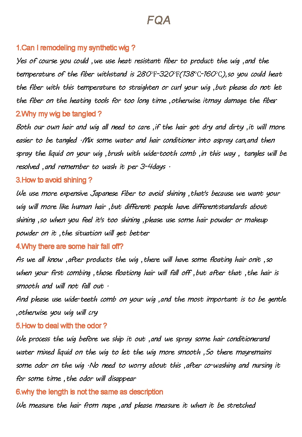 High Quality Synthetic Hair Wigs and Good Texture - Image 15