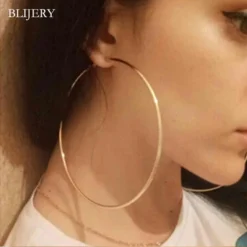 Trendy Large Hoop Earrings