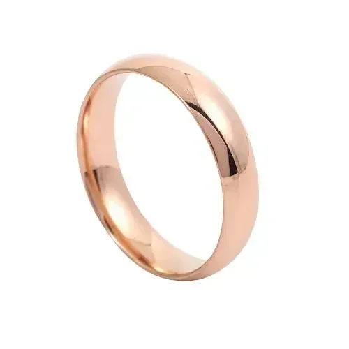 Fashion Simple Smooth Stainless Steel Ring for Women and Men - Image 3