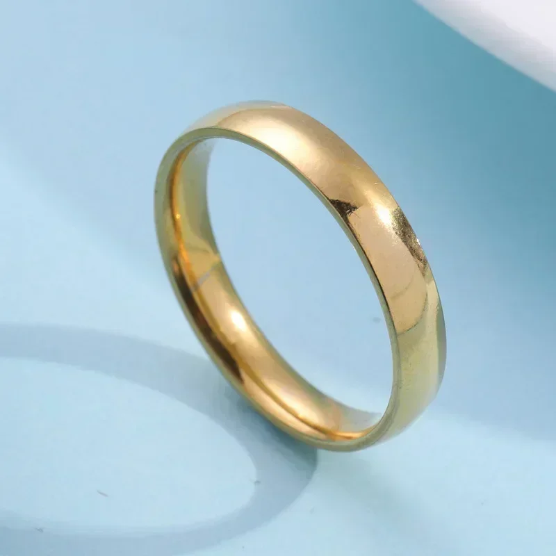 Fashion Simple Smooth Stainless Steel Ring for Women and Men - Image 7