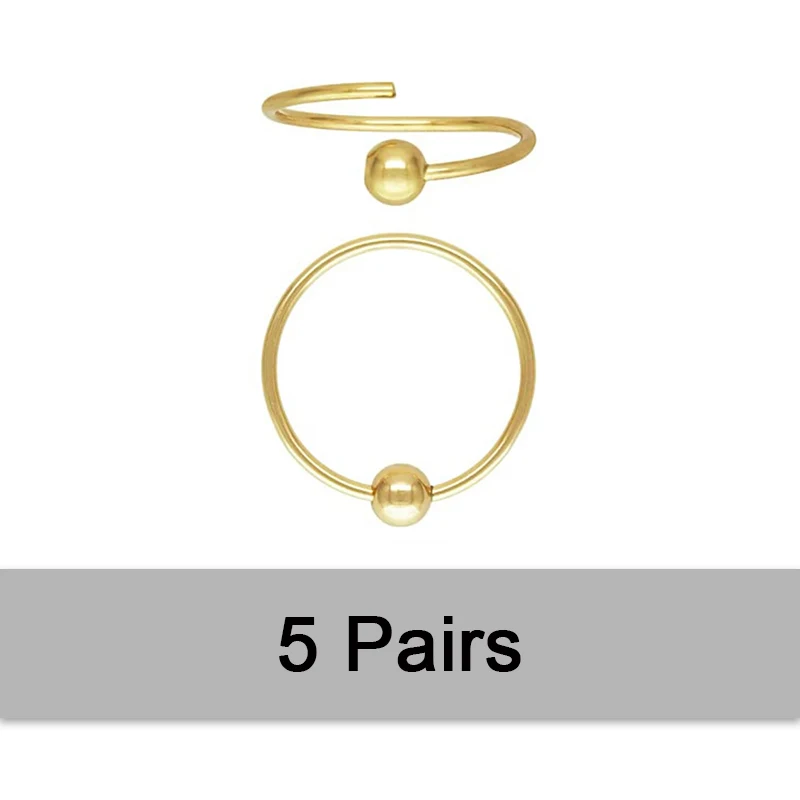 14K Gold Filled 12mm Hoop Earrings - Image 8