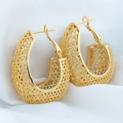 Gold Color Hoop Earring For Women