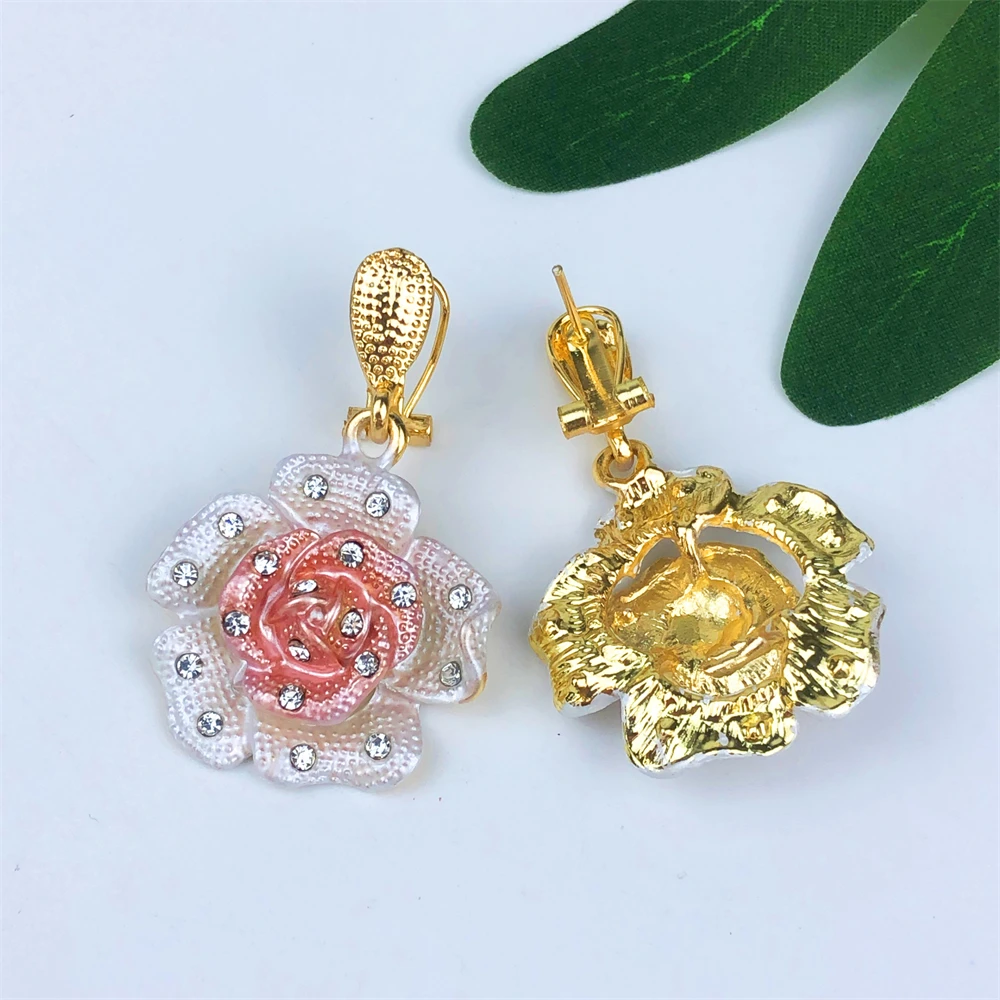 Brazil Gold-Plated Jewelry Set – Necklace, Earrings, Ring & Bracelet for Women, Luxury Dubai Style - Image 3