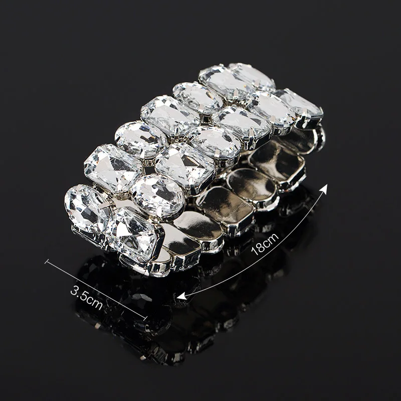 Fashion Ladies Stretch Bracelet Exquisite Crystal Girl Bracelet Jewelry Wedding Bridal Jewelry Accessories Gifts - Image 5