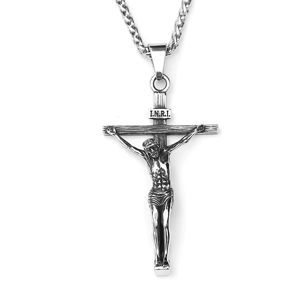 Jesus On The Cross Pendant Necklaces For Men Stainless Steel - Image 7