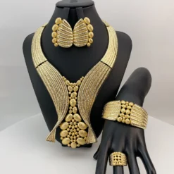 Brazilian Bold Statement Necklace Jewelry Set for Women