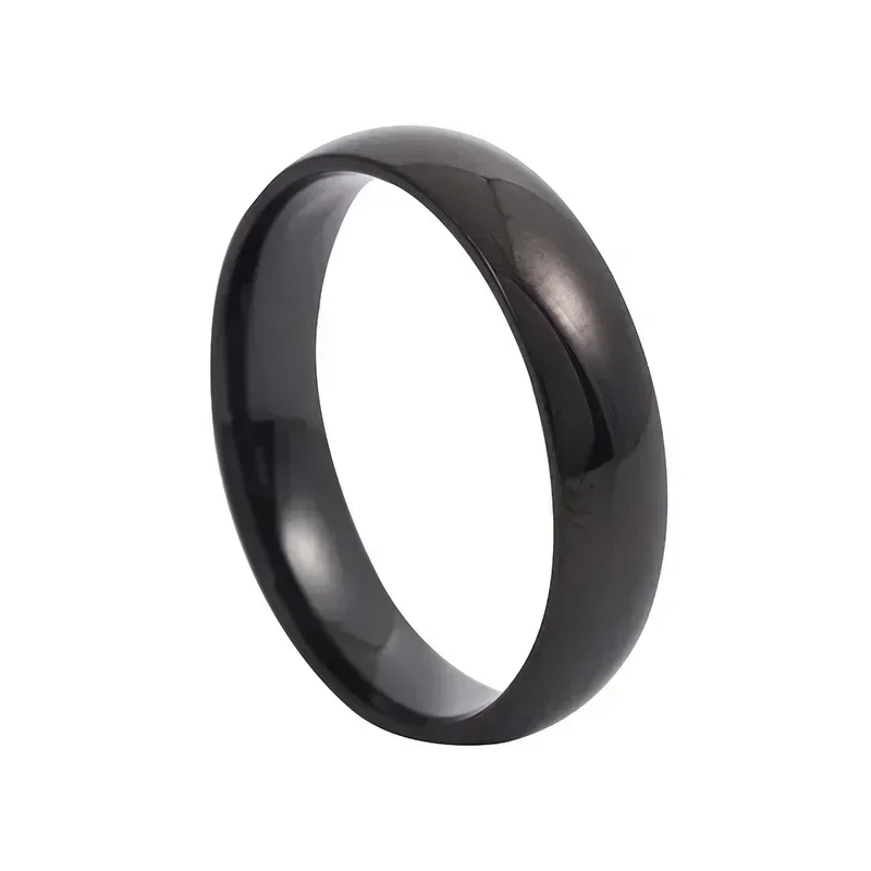 Fashion Simple Smooth Stainless Steel Ring for Women and Men - Image 6
