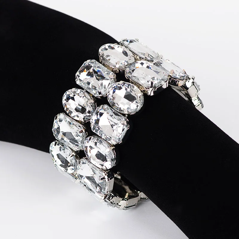 Fashion Ladies Stretch Bracelet Exquisite Crystal Girl Bracelet Jewelry Wedding Bridal Jewelry Accessories Gifts - Image 4
