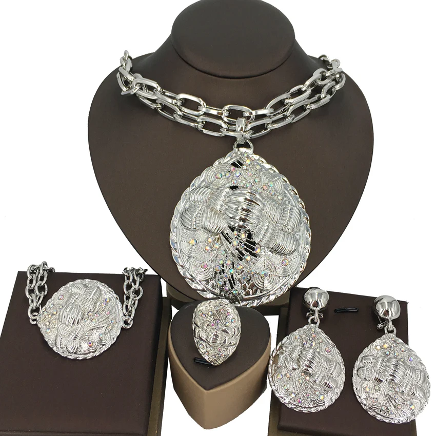 Brazilian Dubai Italian Gold Plated Jewelry Set - Image 6