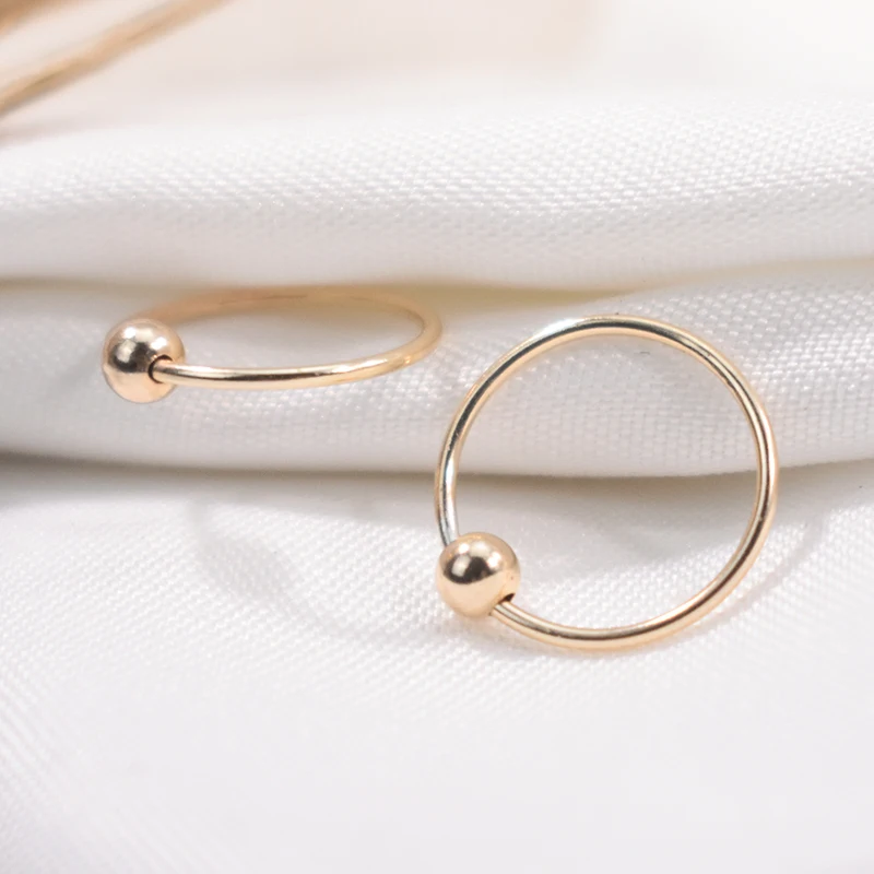 14K Gold Filled 12mm Hoop Earrings - Image 3