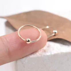 Alternative view of 14K Gold Filled 12mm Hoop Earrings