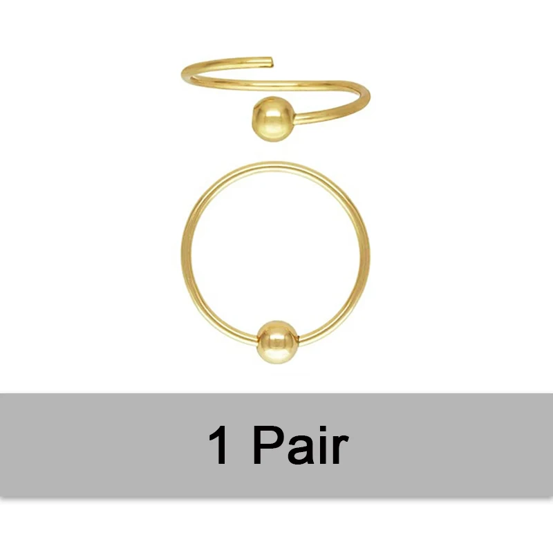 14K Gold Filled 12mm Hoop Earrings - Image 7