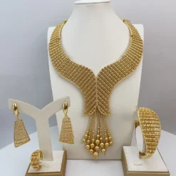 Alternative view of Italian Gold Plated Jewelry Bold Sets
